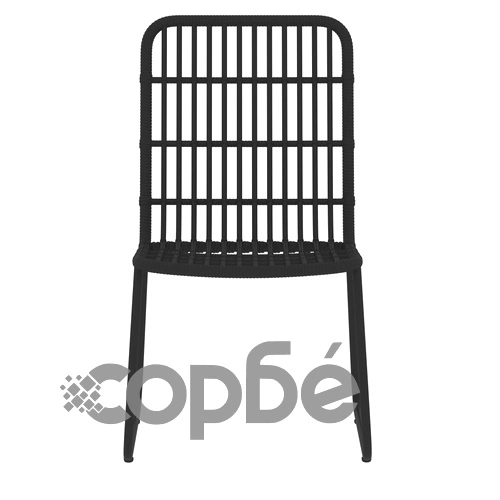 Градински трапезен комплект, 9 части, черен ➤ топ цена ➤ sorbe.bg