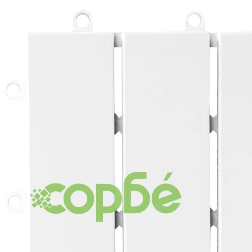 Декинг плочки, 10 бр, бели, 30х30 см, акация масив ➤ топ цена ➤ sorbe.bg