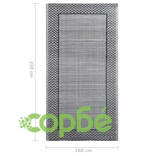 Килим за открито, ARAKIL сив, 160x230 см, PP ➤ топ цена ➤ sorbe.bg