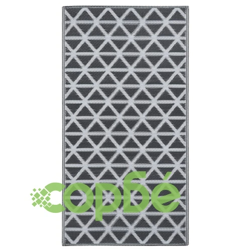 Килим за открито, ARAKIL черен, 160x230 см, PP ➤ топ цена ➤ sorbe.bg