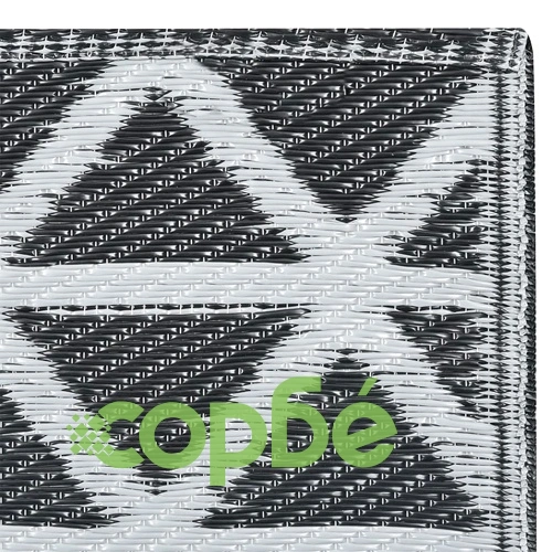 Килим за открито, ARAKIL черен, 160x230 см, PP ➤ топ цена ➤ sorbe.bg