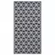 Външен килим, черен, 190x290 см, PP