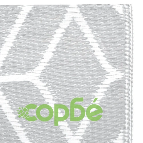 Килим за открито, ARAKIL сив, 80x150 см, PP ➤ топ цена ➤ sorbe.bg