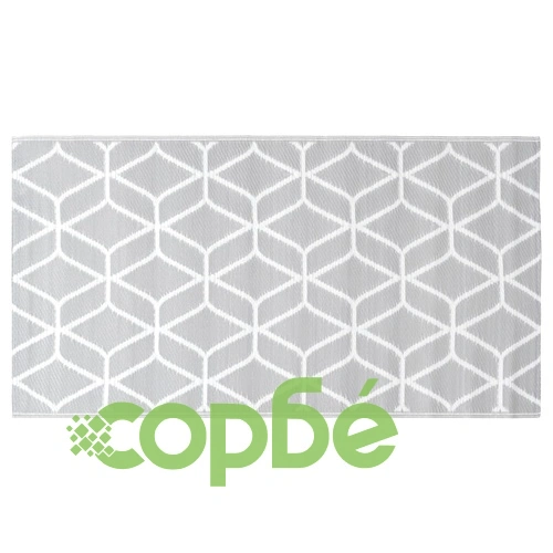 Килим за открито, ARAKIL сив, 190x290 см, PP ➤ топ цена ➤ sorbe.bg