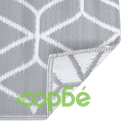 Килим за открито, ARAKIL сив, 190x290 см, PP ➤ топ цена ➤ sorbe.bg