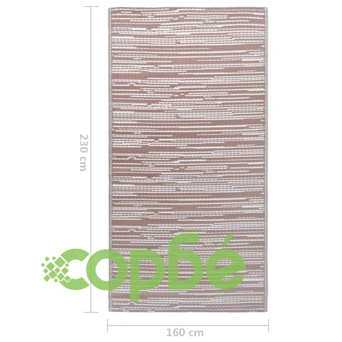 Килим за открито, ARAKIL кафяво, 160x230 см, PP ➤ топ цена ➤ sorbe.bg