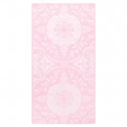 Външен килим, розов, 190x290 см, PP