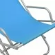 Люлеещи се столове, 2 бр, стомана, сини 