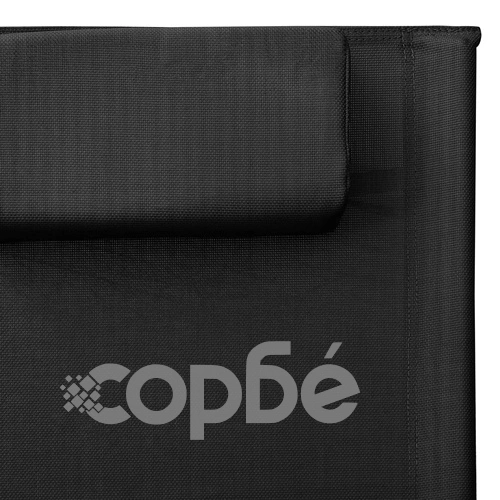 Шезлонги, 2 бр, textilene, черно и сиво ➤ топ цена ➤ sorbe.bg