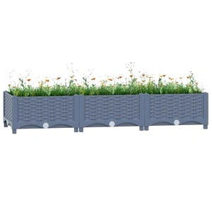 Повдигната леха, 120x40x23 см, полипропилен