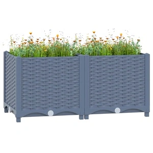 Повдигната леха, 80x40x38 см, полипропилен