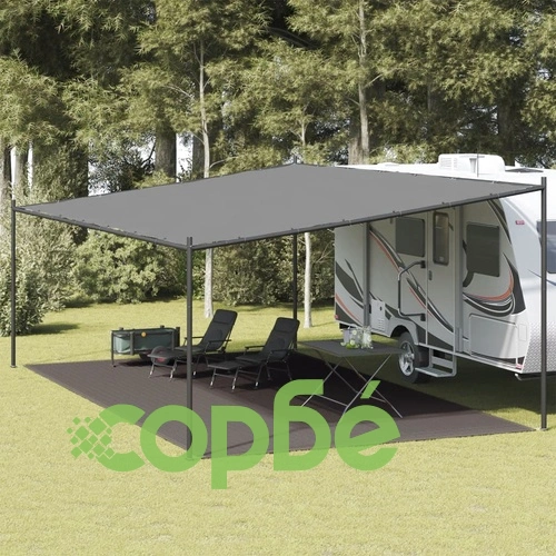 Килим за палатка, 400x600 см, антрацит ➤ топ цена ➤ sorbe.bg