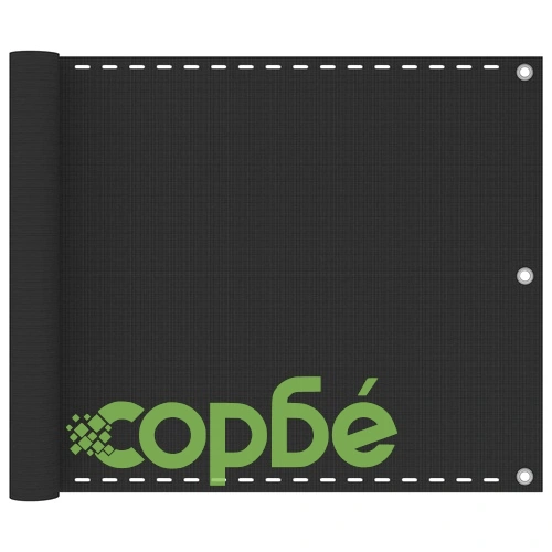 Балконски параван, HDPE, 75x500 см, антрацит ➤ топ цена ➤ sorbe.bg