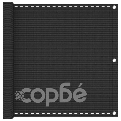 Балконски параван, антрацит, 90x300 см, HDPE ➤ топ цена ➤ sorbe.bg
