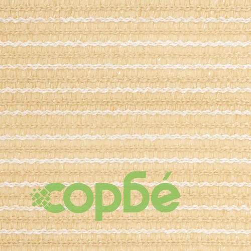 Балконски параван, бежов, 75x500 см, HDPE ➤ топ цена ➤ sorbe.bg