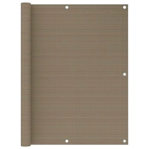 Балконски параван, таупе, 120x500 см, HDPE