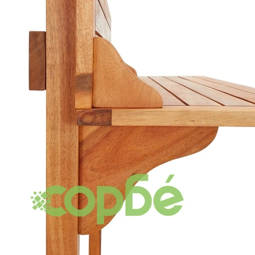 Балконска бар маса, 90x37x122,5 см, акация масив ➤ топ цена ➤ sorbe.bg