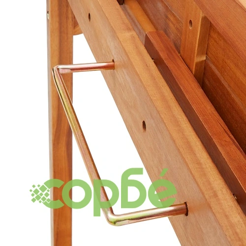 Балконска бар маса, 90x37x122,5 см, акация масив ➤ топ цена ➤ sorbe.bg