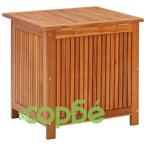 Градинска кутия за съхранение 60x50x58 см акациево дърво масив на топ цена от sorbe.bg Градинска кутия за съхранение 60x50x58 см акациево дърво масив ➤ топ цена ➤ sorbe.bg