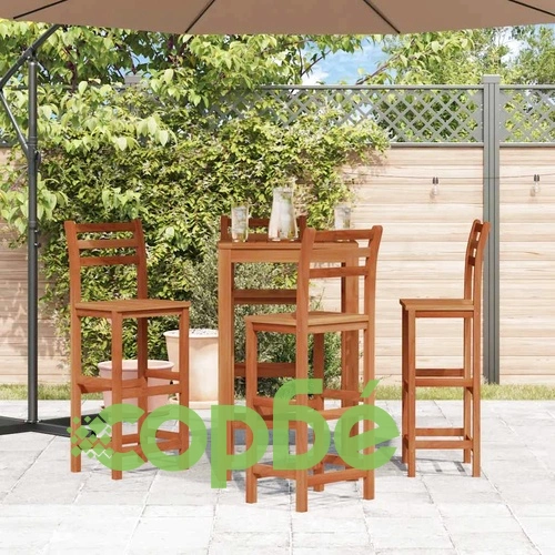 Бар табуретки, 4 бр, акациево дърво масив ➤ топ цена ➤ sorbe.bg