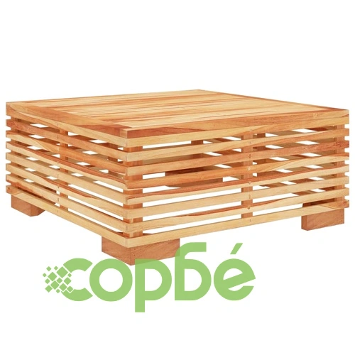 Градински комплект с възглавници, 5 части, тиково дърво масив ➤ топ цена ➤ sorbe.bg