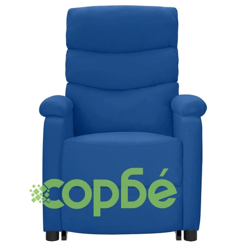 Изправящ стол, син, текстил ➤ топ цена ➤ sorbe.bg