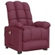 Изправящ масажен стол, лилав, текстил