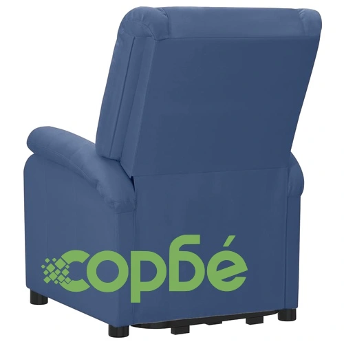 Изправящ стол, син, текстил ➤ топ цена ➤ sorbe.bg