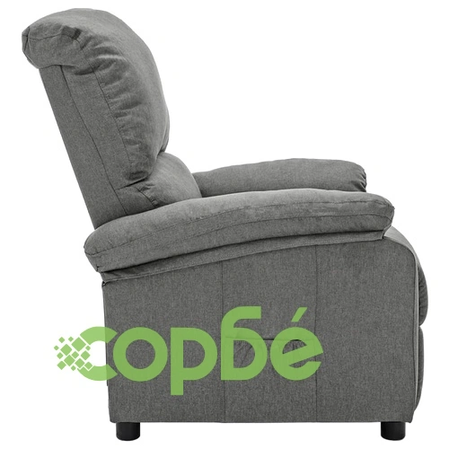 Изправящ стол, светлосив, текстил ➤ топ цена ➤ sorbe.bg