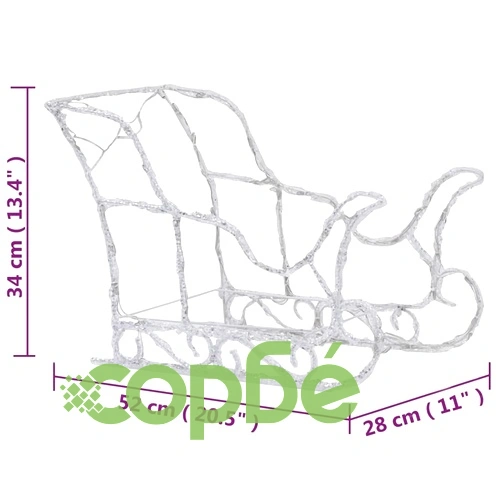 Коледна украса елени с шейна, 240 LED, акрил ➤ топ цена ➤ sorbe.bg