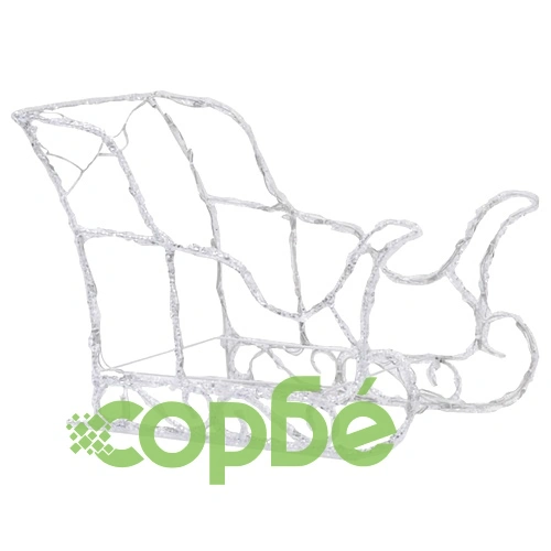 Коледна украса елени с шейна, 320 LED, акрил ➤ топ цена ➤ sorbe.bg