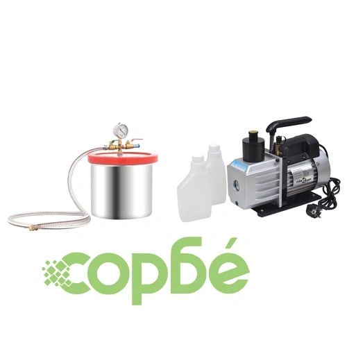 Вакуумна камера с 2-степенна помпа 7,4 л ➤ топ цена ➤ sorbe.bg