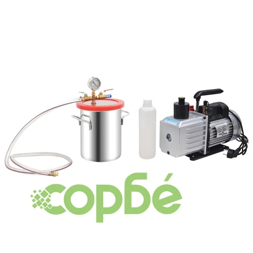 Вакуумна камера с 2-степенна помпа 5,5 л ➤ топ цена ➤ sorbe.bg