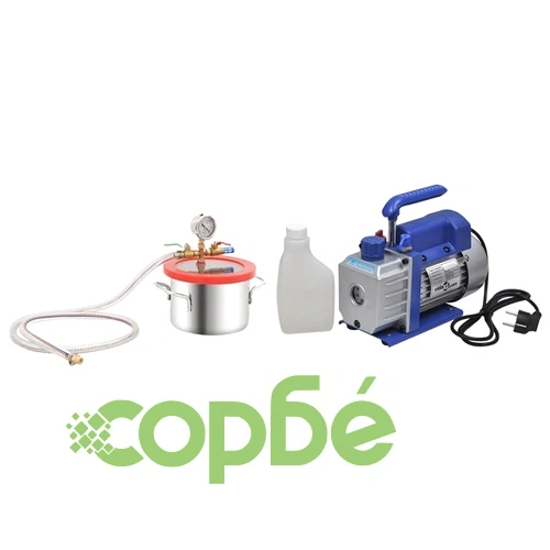 Вакуумна камера с едностепенна помпа 3,7 л ➤ топ цена ➤ sorbe.bg