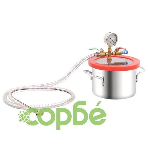 Вакуумна камера с едностепенна помпа 3,7 л ➤ топ цена ➤ sorbe.bg