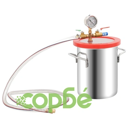 Вакуумна камера с едностепенна помпа 5,5 л ➤ топ цена ➤ sorbe.bg
