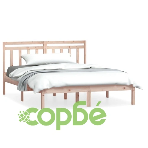 Рамка за легло, бор масив, 140x190 см ➤ топ цена ➤ sorbe.bg
