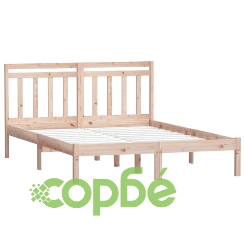 Рамка за легло, бор масив, 140x190 см ➤ топ цена ➤ sorbe.bg