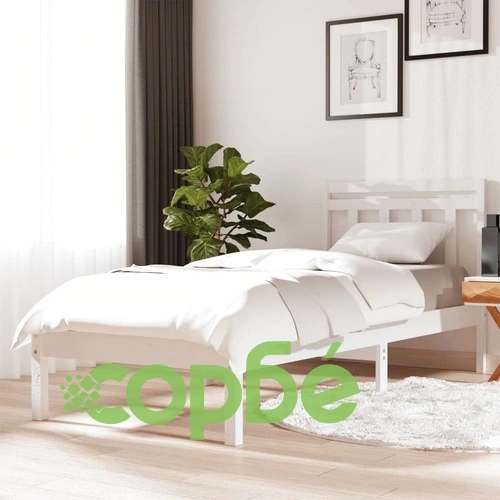 Рамка за легло, бяла, бор масив, 100x200 см ➤ топ цена ➤ sorbe.bg