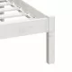 Рамка за легло, бяла, масивен бор, 160х200 см