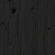 Рамка за легло, черна, бор масив, 160х200 см