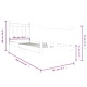 Рамка за легло, черна, масивно дърво, 100х200 см