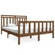 Рамка за легло меденокафяво 150x200 cм King Size дърво масив