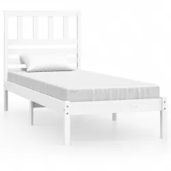 Рамка за легло бяла бор масив 90x190 см 3FT Single