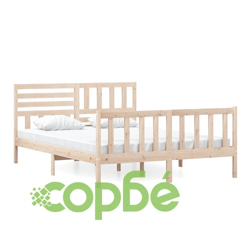 рамка за легло 150x200 см King Size масивно дърво ➤ топ цена ➤ sorbe.bg