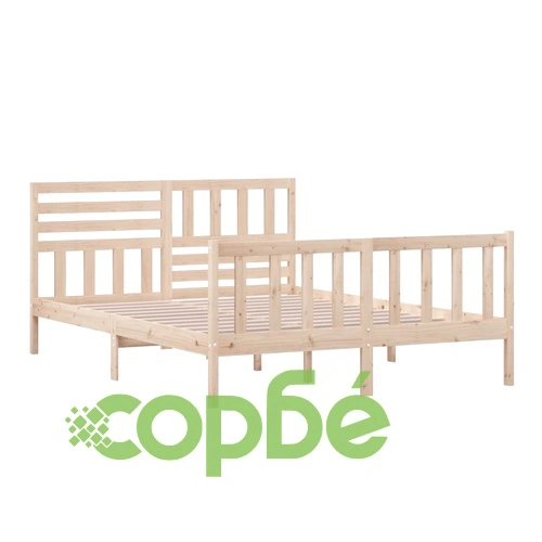 рамка за легло 150x200 см King Size масивно дърво ➤ топ цена ➤ sorbe.bg