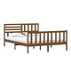 Рамка за легло меденокафяво 150x200 cм King Size дърво масив