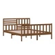 Рамка за легло меденокафяво 150x200 cм King Size дърво масив