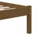 Рамка за легло, меденокафява, борово дърво масив, 100x200 см