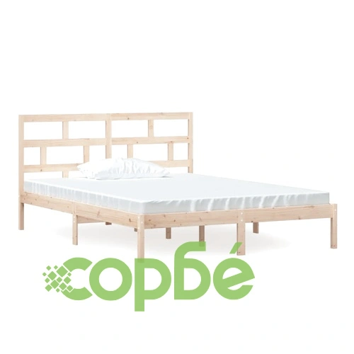 рамка за легло 150x200 см King Size масивно дърво ➤ топ цена ➤ sorbe.bg